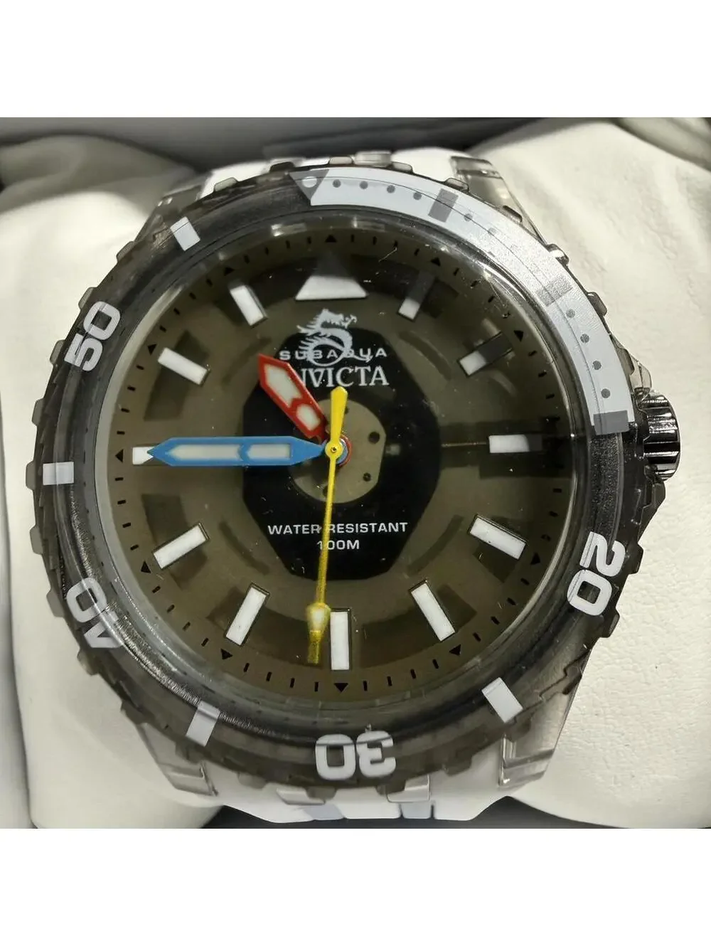 Invicta Subaqua Noma V white watch Mens Brand New Silicone